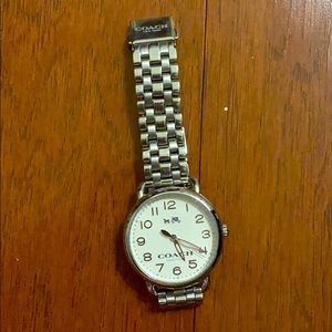 Coach silver watch